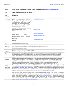 Open loop power control for uplink