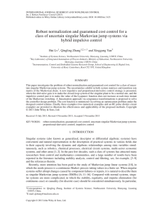 Robust normalization and guaranteed cost