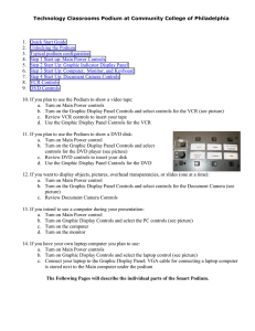 User Manual for Podium - Community College of Philadelphia