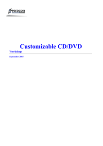 Customizable CD/DVD