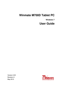 Winmate M700D Tablet PC User Guide