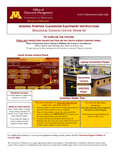 General Purpose Classroom Equipment Instructions Biological