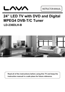 24” LED TV with DVD and Digital MPEG4 DVB