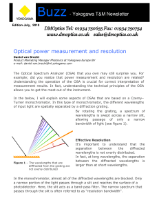 Optical power measurement and resolution