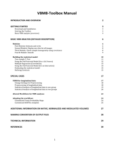 VBM8 manual - Structural Brain Mapping Group