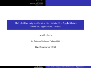 The photon map extension for Radiance