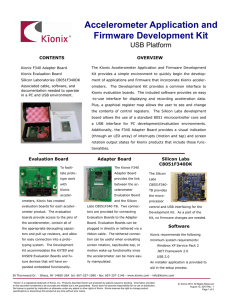 Accelerometer Application and Firmware Development Kit