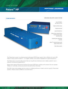 Patara-HP Data Sheet - Cutting Edge Optronics