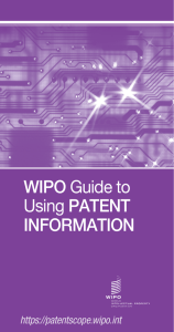 PATENTSCOPE: WIPO Guide to Using Patent Information