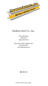 View Catalog Online - Haskins Steel Co., Inc.