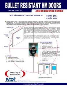 ARMOR DEFENSE SERIES - Metropolitan Door Industries