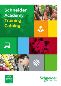 Schneider Academy Training Catalog