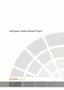 Switchgears: Market Research Report