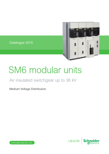 SM6 modular units - Schneider Electric Belgique