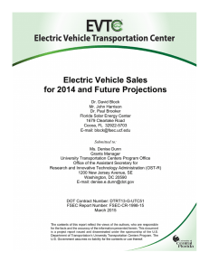 Electric Vehicle Sales for 2014 and Future Projections
