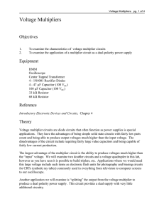 Voltage Multipliers