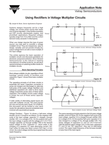Application Note Using Rectifiers in Voltage Multiplier Circuits