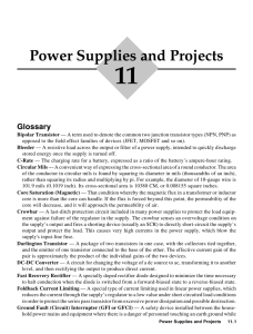 Chapter 11 - Power Supplies and Projects