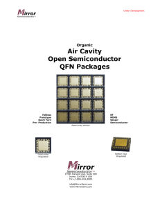 Air Cavity Open Semiconductor QFN Packages