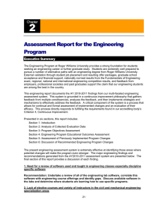 Latest SECCM Assessment Report for Engineering(2010