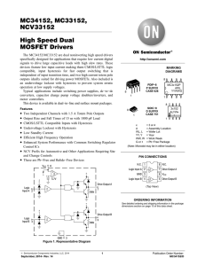 MC34152 - High Speed Dual MOSFET Drivers