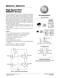 MC34151, MC33151 High Speed Dual