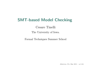 SMT-based Model Checking