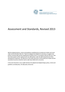 Assessment and Standards, Revised 2013