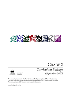 Grade 2 Curriculum Package