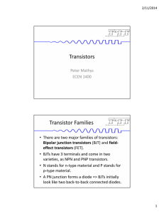 Transistors Transistor Families