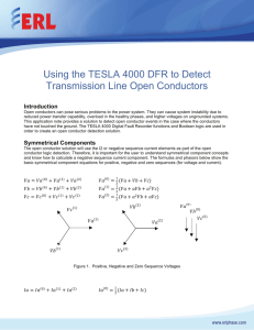 Using the TESLA 4000 DFR to Detect Transmission Line Open