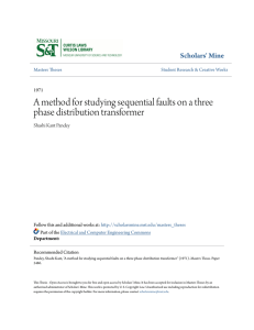 A method for studying sequential faults on a three