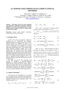 ac power lines impedances computational methods - Energy-CIE