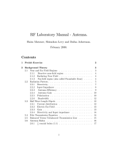 RF Laboratory Manual