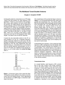 The Multiband Tuned Doublet Antenna