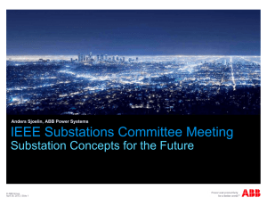 IEEE S b t ti C itt M ti IEEE Substations Committee Meeting