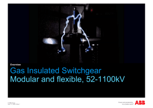 Gas Insulated Switchgear Modular and flexible, 52