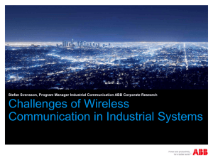 Challenges of Wireless Communication in Industrial Systems