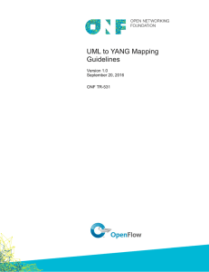 UML to YANG Mapping Guidelines