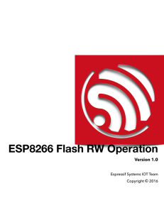 ESP8266 Flash RW Operation