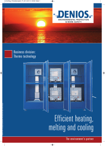 Efficient heating, melting and cooling