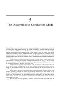 The Discontinuous Conduction Mode