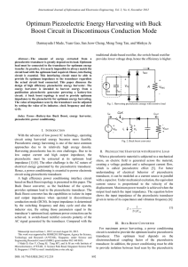 Optimum Piezoelectric Energy Harvesting with Buck Boost