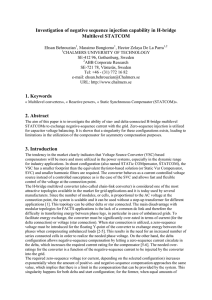 Investigation of negative sequence injection capability in H