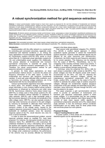 A robust synchronization method for grid sequence extraction