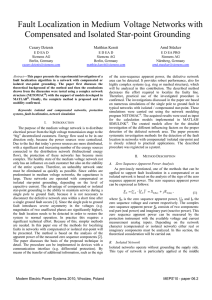 Compensated and Isolated Star-point Grounding Fault Localization