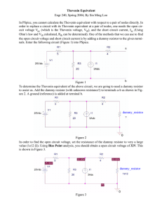 Thevenin PSpice Tutorial