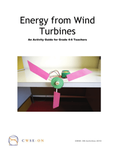 Energy from Wind Turbines - The Atrium