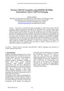 Wireless USB-FM Transmitter using ROHM® BU9458kv