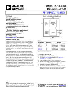 AD7276BUJZ-REEL7 - Analog Devices, Inc.